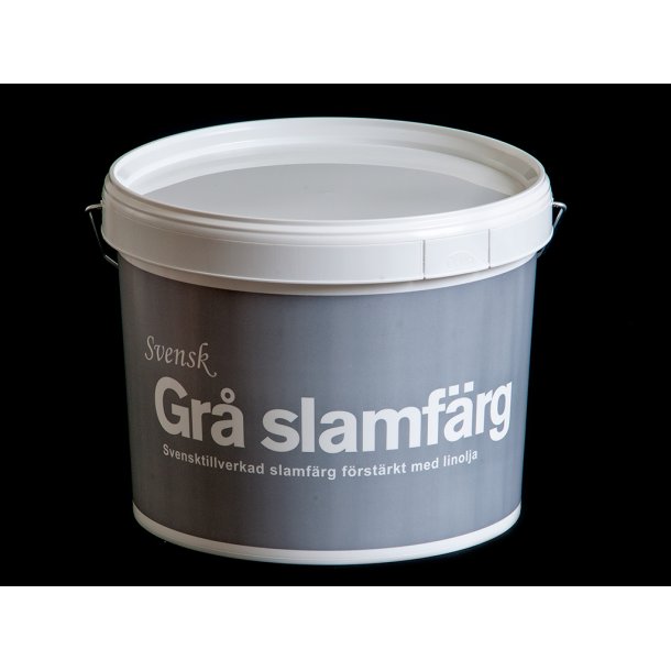 Svensk gr� slamfarve - helmat - 10 l