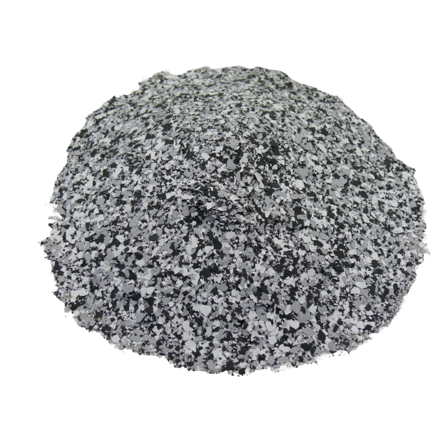 Flakes Epoxy gulve - chips - mix af sort, hvid og gr� (1:1:1) - 2 kg