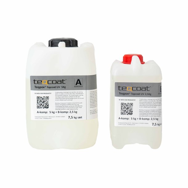 Teqpox - Topcoat UV lysresistent toplak - S�t - 7,5 kg