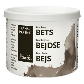 Yunik bejdse - vandbaseret - specialfarve - glans 20 - halvmat - 0,38 l