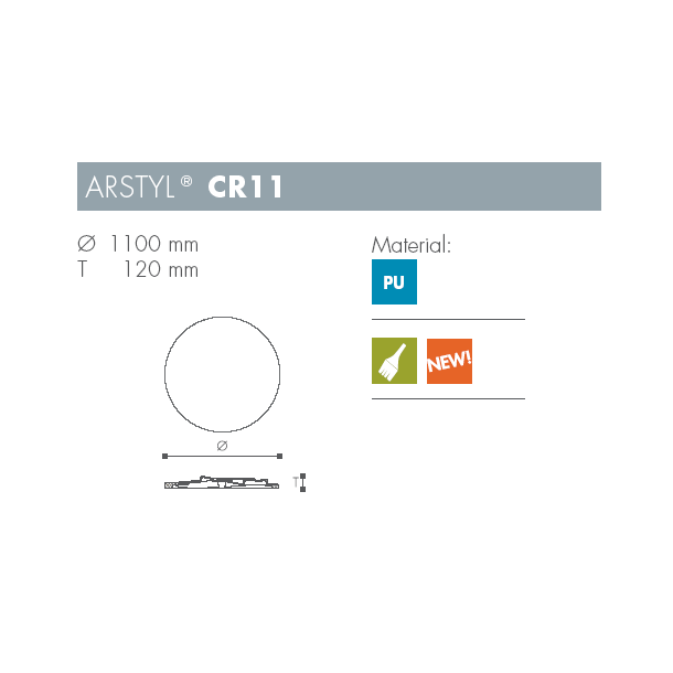 Roset - Arstyl - CR5 - 550 mm x 60 mm
