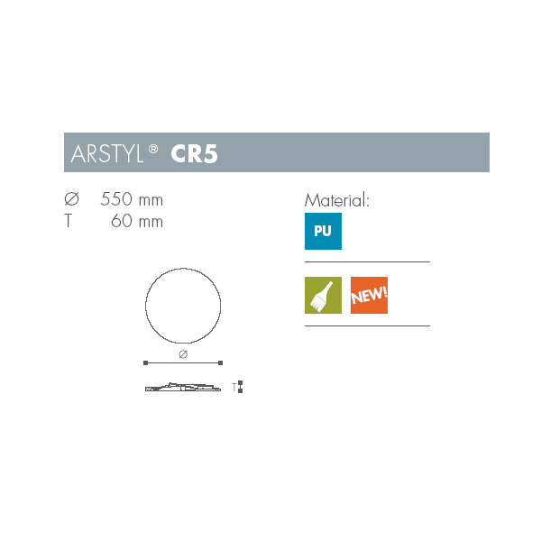 Roset - Arstyl - CS5 - 550 mm x 550 mm x 60 mm
