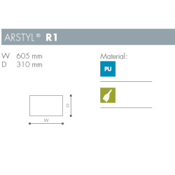 Roset - Arstyl - R1 - 605 mm x 310 mm