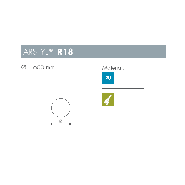 Roset - Arstyl - R18 - 600 mm