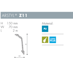 Stuk - Arstyl - Z11 - 2 m - 150 mm x 70 mm