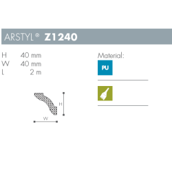 Stuk - Arstyl - Z1240 - 2 m - 40 mm x 40 mm