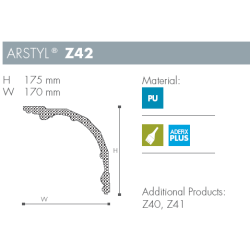Stuk - Arstyl - Z42 - 175 mm x 170 mm - 4 stk.