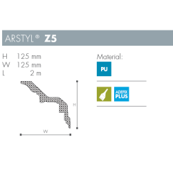 Stuk - Arstyl - Z5 - 2 m - 125 mm x 125 mm