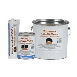 Hagmans Asfaltklister - sort - til fugepistol - 310 ml - 12 stk