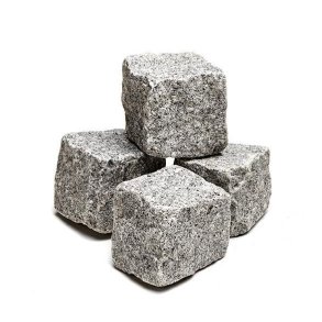 Chaussesten - lys gr� portugisisk - 9 x 9 x 9 cm - Ca. 1.000 kg - palle