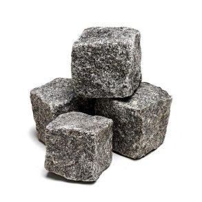 Chaussesten - m�rk gr� portugisisk - 9 x 9 x 9 cm - Ca. 1.000 kg - palle