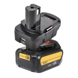 Batteri adapter DM18RL - DeWalt/Milwaukee til Ryobi OnePlus - batteri medf�lger ikke