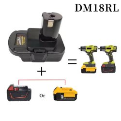Batteri adapter DM18RL - DeWalt/Milwaukee til Ryobi OnePlus - batteri medf�lger ikke