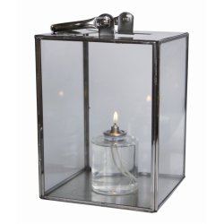 Sodfri bio lampeolie - olielys med v�ge - br�ndetid ca. 36 timer - model bloklys