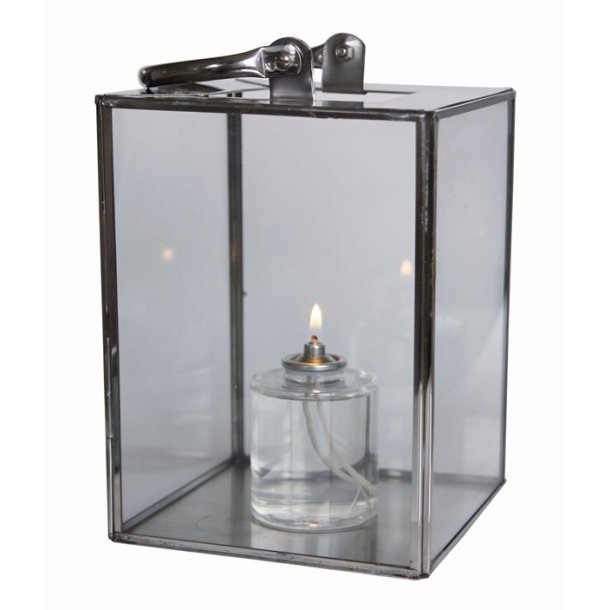 Sodfri bio lampeolie - olielys med v�ge - br�ndetid ca. 36 timer - model bloklys