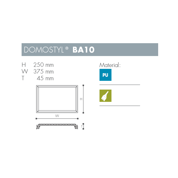 Hj�rne sten - Domostyl - BA10 - 250 mm x 375 mm