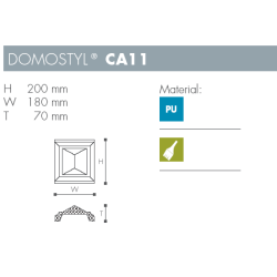 Konsol - Domostyl - CA11 - 200 mm x 180 mm