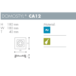 Konsol - Domostyl - CA12 - 180 mm x 180 mm