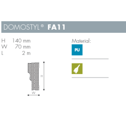 Karm - Domostyl - FA11 - 2 m - 140 mm x 70 mm