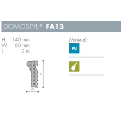 Karm - Domostyl - FA13 - 2 m - 140 mm x 60 mm