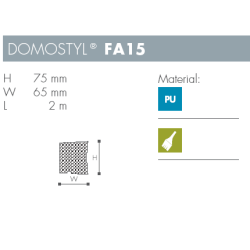 Karm - Domostyl - FA15 - 2 m - 75 mm x 65 mm