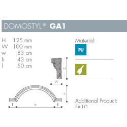 Portal - Domostyl - GA1 - 125 mm x 100 mm