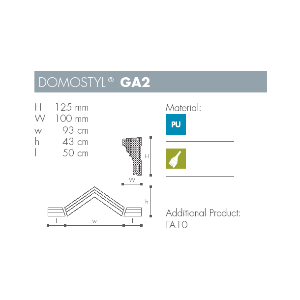 Portal - Domostyl - GA2 - 125 mm x 100 mm