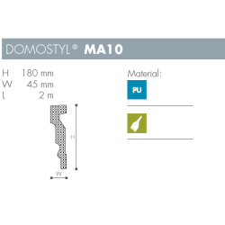 Liste - Domostyl - MA10 - 2 m - 180 mm x 45 mm