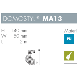 Liste - Domostyl - MA13 - 2 m - 140 mm x 50 mm