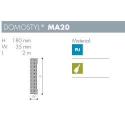 B�nd - Domostyl - MA20 - 2 m - 180 mm x 35 mm