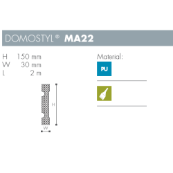 B�nd - Domostyl - MA22 - 2 m - 150 mm x 30 mm