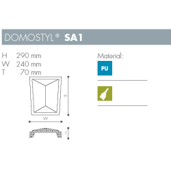 Slut sten - Domostyl - SA1 - 290 mm x 240 mm