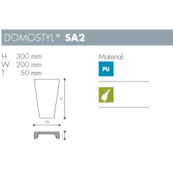 Slut sten - Domostyl - SA2 - 300 mm x 200 mm