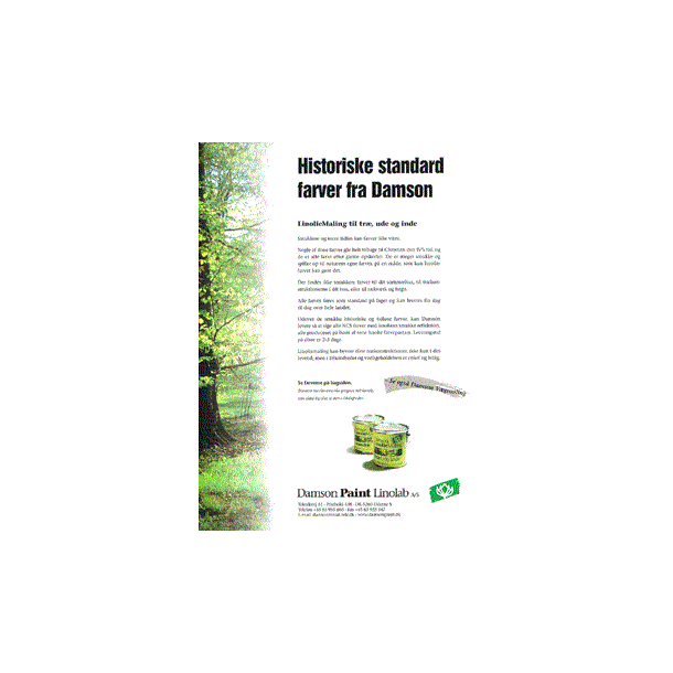 Brochure - Damson Paint tr�maling