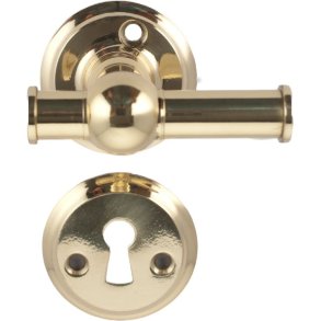 D�rgreb 677 forsat krydsgreb Rungsted poleret messing - med lak