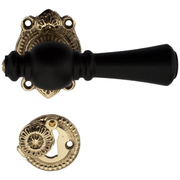 D�rgreb 670 �sterbro Almue poleret messing - sortlakeret tr� - combi