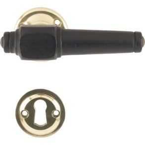 D�rgreb 671 Svanem�lle Almue poleret messing - sort lakeret tr� - combi