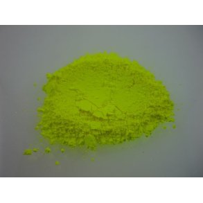 Fluorescerende Epoxy gulve - DecoPigment - pigment - Gr�ngul - 100 g
