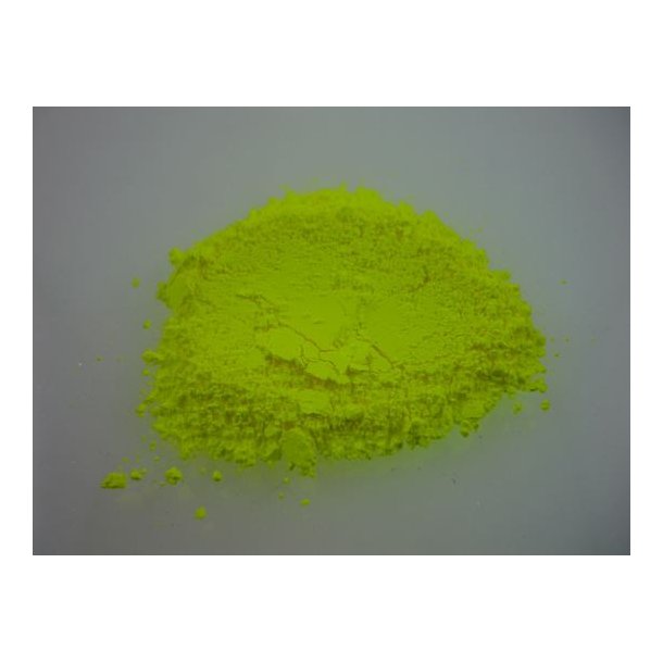 Fluorescerende Epoxy gulve - DecoPigment - pigment - Gr�ngul - 100 g