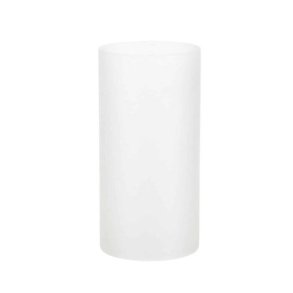 Glas cylinder til lysestage - frosted - �7,0 x 14 cm - 6 stk.