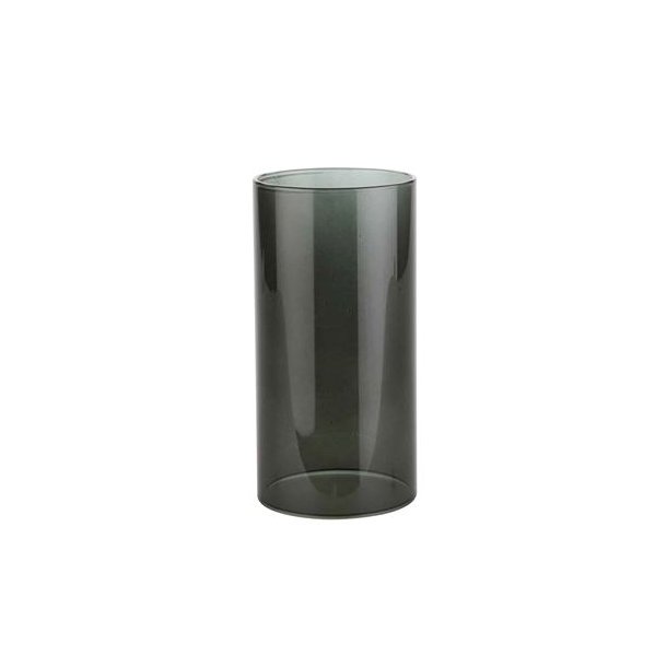 Glas cylinder til lysestage - sort - �7,0 x 14 cm - 6 stk.