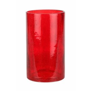 Glas vase - ice r�d - �8,0 x 9,5 cm - 12 stk.