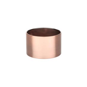 H�j base til lysestage - b�rstet kobber - �8,0 x 5 cm - 6 stk.