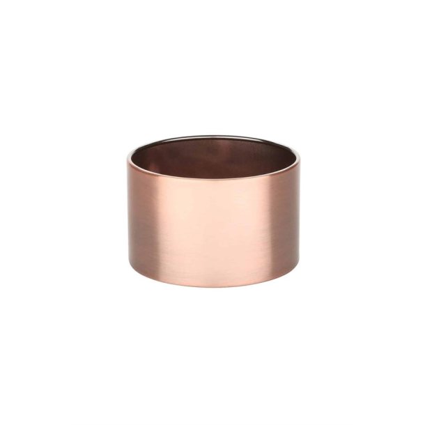 H�j base til lysestage - b�rstet kobber - �8,0 x 5 cm - 6 stk.