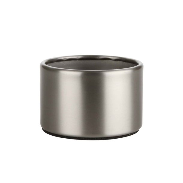 H�j base til lysestage - b�rstet st�l alu - �8,0 x 5 cm - 6 stk.