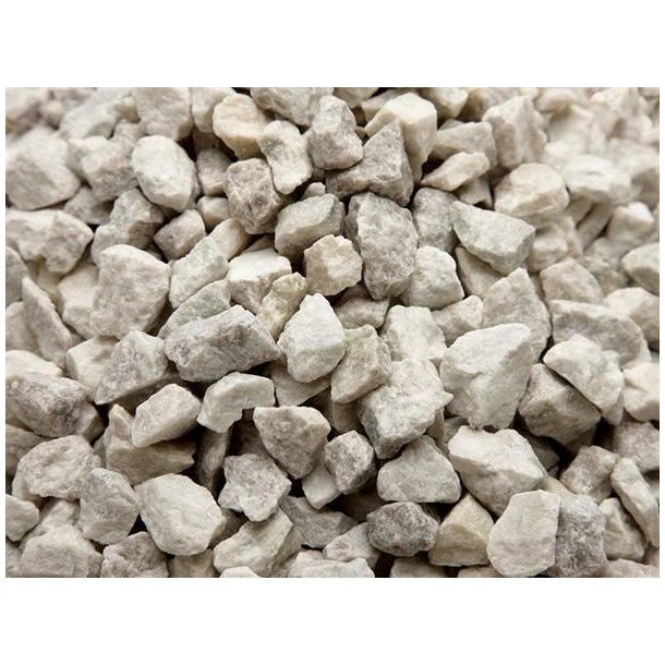 Hvide granitsk�rver - 8-11 mm - 0,67 m3 - Ca. 1.000 kg - mini bag