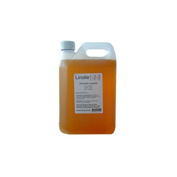 Kinesisk tr�olie - Tung wood oil - 2,5 l