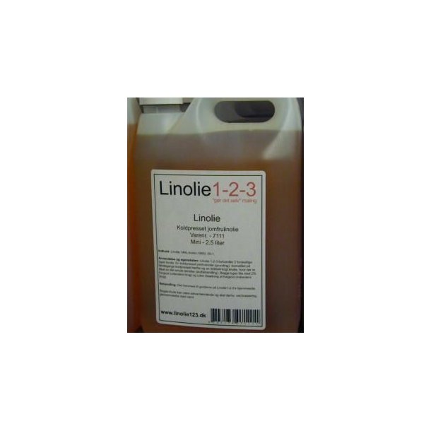 Koldpresset linolie - 2,5 l