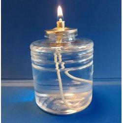 Sodfri bio lampeolie - olielys med v�ge - br�ndetid ca. 36 timer - model bloklys