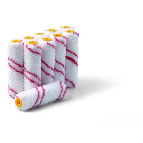 Malerulle - Mini rulle - Microfiber. V�g og gulve m.m. - Microline - 9 mm luv/medium - 10 cm